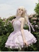 Cross Maiden Series Sweet Lolita Lavender Dreamy Tulle Delicate Elegant Halter Neck Dress