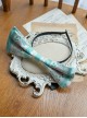 Summer Joy Series Sweet Lolita Cotton Print Country Style Bowknot KC Hair Hoop