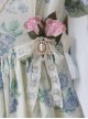 Summer Joy Series Sweet Lolita Lace Bowknot Pearl Button Imitation Rose Floral Decoration
