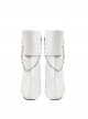 Dragon Raja Gate Of Cassell Halloween Cosplay Eri Uesugi Sleepless Starry Night Accessories White High Heel Leather Shoes