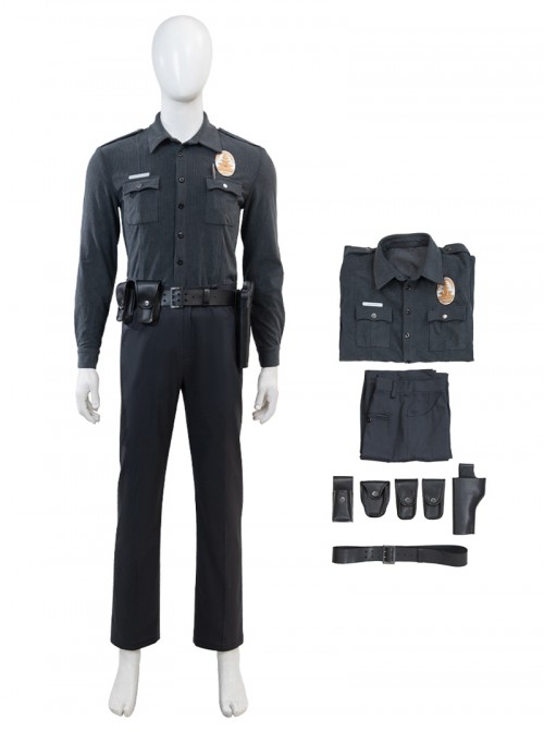 Game Mortal Kombat 1 Halloween Cosplay T-1000 Costume Set Without Shoes Without Props