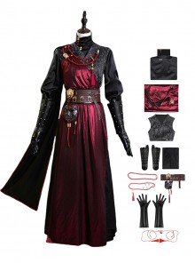 Game Where Winds Meet Halloween Cosplay San Geng Tian Sect Female Uniform Costume Full Set