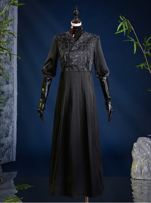 Game Where Winds Meet Halloween Cosplay San Geng Tian Sect Female Uniform Costume Full Set