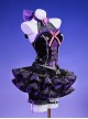 Game Naraka Bladepoint Halloween Cosplay Tessa x Sanrio Kuromi Costume Full Set