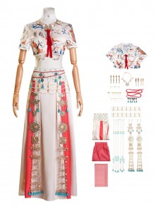 Where Winds Meet Halloween Cosplay Female Gamer Liyuan Sect Martial Arts Clothing Costume Set