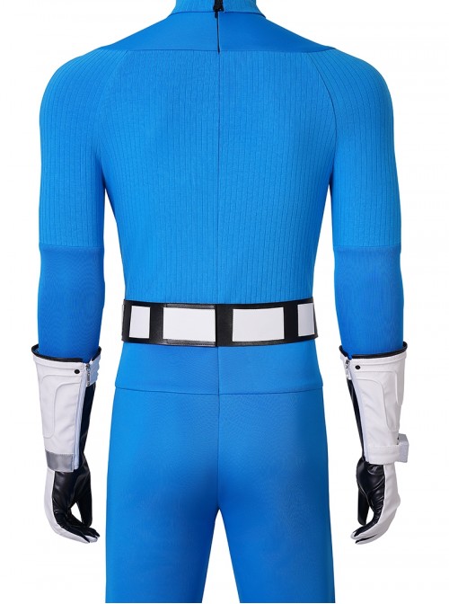 Movie The Fantastic Four First Steps Halloween Cosplay Mister Fantastic Bodysuit Costume Set Without Shoes