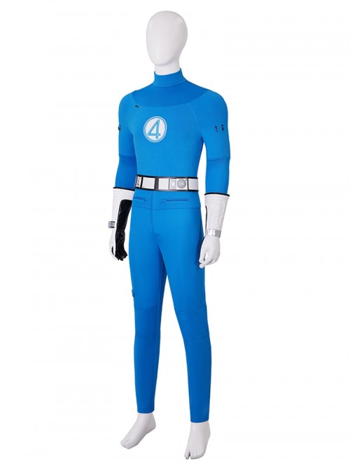 Movie The Fantastic Four First Steps Halloween Cosplay Mister Fantastic Bodysuit Costume Set Without Shoes