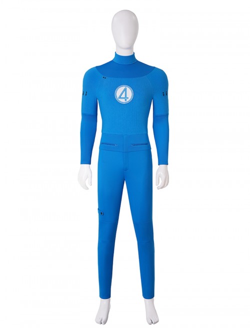 Movie The Fantastic Four First Steps Halloween Cosplay Mister Fantastic Bodysuit Costume Set Without Shoes
