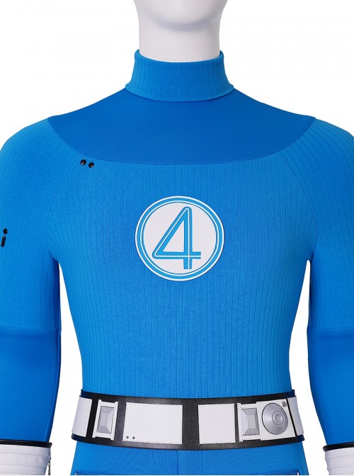 Movie The Fantastic Four First Steps Halloween Cosplay Mister Fantastic Bodysuit Costume Set Without Shoes