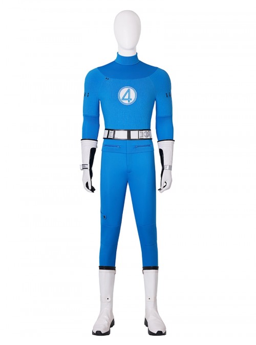Movie The Fantastic Four First Steps Halloween Cosplay Mister Fantastic Accessories White Boots