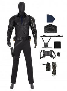 Movie Thunderbolts Halloween Cosplay Winter Soldier James Barnes Bucky Costume Set Without Shoes