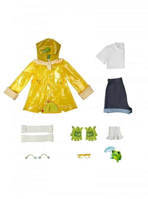 Game Overwatch Halloween Cosplay Mei Meiling Zhou Rainy Stroll Costume Set Without Shoes