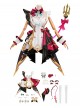 Game Genshin Impact Halloween Cosplay Escoffier Costume Set