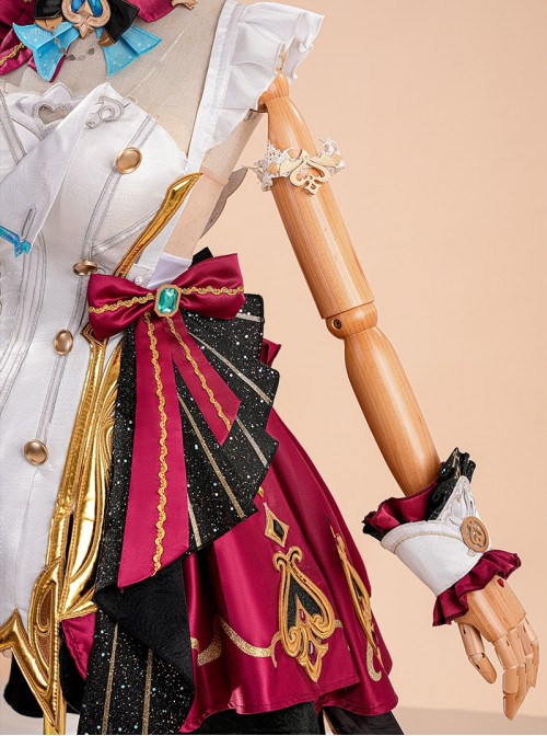 Game Genshin Impact Halloween Cosplay Escoffier Costume Set