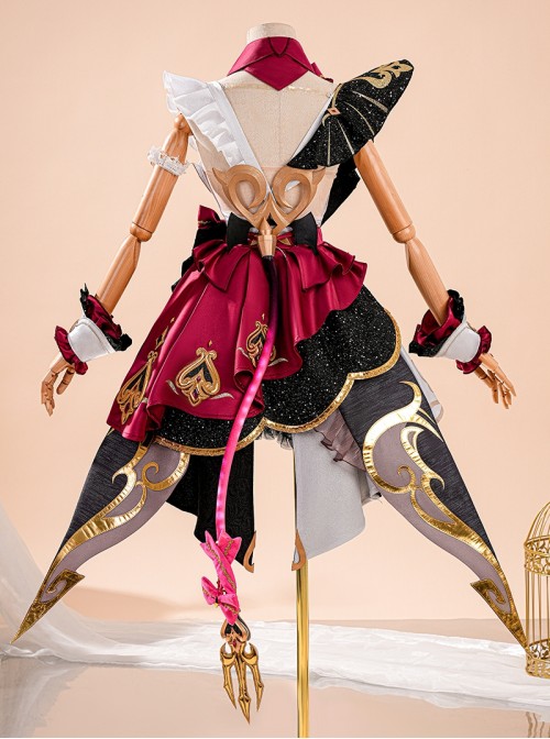 Game Genshin Impact Halloween Cosplay Escoffier Costume Set