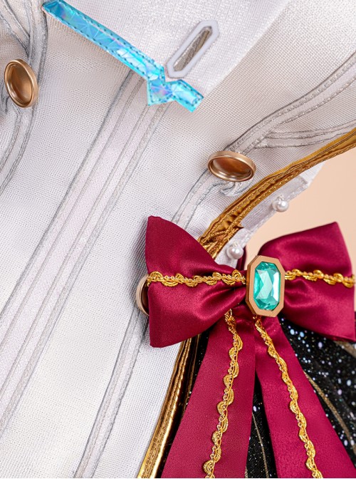 Game Genshin Impact Halloween Cosplay Escoffier Costume Set