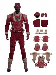 Movie Thunderbolts Halloween Cosplay The New Avengers Alexi Shostakov Red Guardian Battle Suit Costume Set Without Shoes