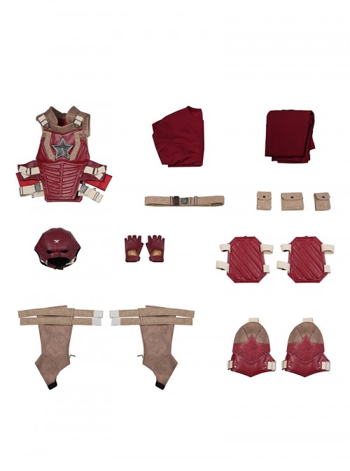 Movie Thunderbolts Halloween Cosplay The New Avengers Alexi Shostakov Red Guardian Battle Suit Costume Set Without Shoes