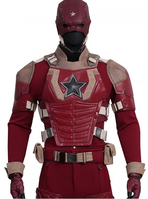 Movie Thunderbolts Halloween Cosplay The New Avengers Alexi Shostakov Red Guardian Battle Suit Costume Set Without Shoes