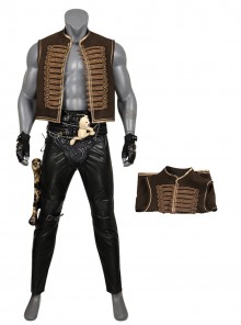 Movie Furiosa A Mad Max Saga Halloween Cosplay Dementus Costume Brown Vest