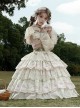 Bunny Daily Series Classic Lolita Sweet Cute Rabbit Print Spring Light Green Lace Hairpin Camisole Dress