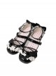 Brulee Sweetheart Series Sweet Lolita Cute Fashion Lace Ribbon Bow Round Toe Mid Heel Mary Jane Shoes