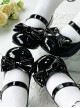 Little Cream Puff Series Sweet Lolita Daily Bowknot Round Toe Mid Heel Patent Leather Mary Jane Shoes