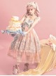 Cloud Amusement Series Sweet Lolita Pink Blue Lace Tulle Dreamy Cute Unicorn Embroidery Bowknot Sleeveless Dress