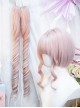 Zero Stars Series Sweet Lolita Japanese Cherry Blossom Pink Double Ponytail Roman Long Curly Wig