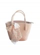 Gentle Sweet Daily Kawaii Fashion Small Flower Silk Scarf Exquisite Argyle Zipper Handbag