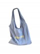 Kawaii Fashion Letter Print Daily Commute Shopping Large Capacity Nylon Tote Canvas Shoulder Bag