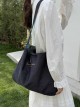 Ethnic Style Kawaii Fashion Patchwork Denim Retro Color Blocking Double Side Crossbody Canvas Bag
