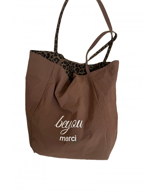 Sexy Leopard Print Kawaii Fashion Reversible Canvas Bag Fashion Casual Large Capacity Shoulder Tote Bag