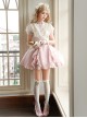 Miss Lola Series Sweet Lolita Princess Style Ruffled Lace Bubble Sleeve Short Pink Sweet Dress