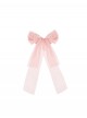 Miss Lola Series Sweet Lolita Pink Bowknot Dreamy Chiffon Tulle Ribbon Hairpin