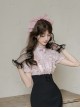 Miss Lola Series Sweet Lolita Pink Bowknot Dreamy Chiffon Tulle Ribbon Hairpin