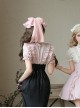 Miss Lola Series Sweet Lolita Pink Bowknot Dreamy Chiffon Tulle Ribbon Hairpin