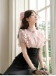 Miss Lola Series Sweet Lolita Pink Bowknot Dreamy Chiffon Tulle Ribbon Hairpin