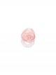 Miss Lola Series Sweet Lolita Delicate Elegant Pink Pearl Rose Flower Brooch