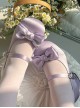 Little Cream Puff Series Sweet Lolita Cute Princess Silk Satin Comfortable Round Toe Mary Jane Shoes