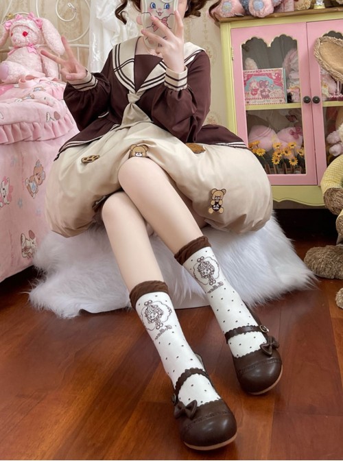 Retro Doll Sweet Lolita Classic Round Toe Cut Out Lace Low Heel Mary Jane Shoes