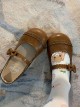 Retro Doll Sweet Lolita Classic Round Toe Cut Out Lace Low Heel Mary Jane Shoes