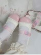 Bunny Lely Series Sweet Lolita Light Pink Plaid Patchwork Lace Cute Round Toe Retro Sports Style Mary Jane Shoes