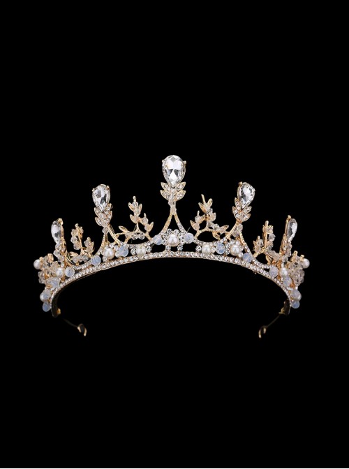 Birthday Wedding Party Classic Lolita Baroque Style Luxurious Diamond Princess Crown Headpiece