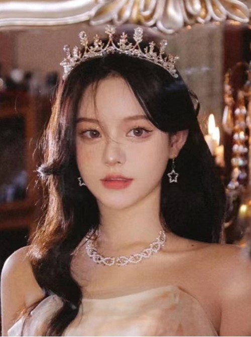 Birthday Wedding Party Classic Lolita Baroque Style Luxurious Diamond Princess Crown Headpiece