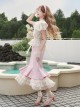Love Diary Series Sweet Lolita Pink Cute Sexy Princess Long Suspender Mermaid Dress