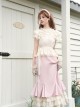 Love Diary Series Sweet Lolita Pink Cute Sexy Princess Long Suspender Mermaid Dress