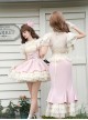 Love Diary Series Sweet Lolita Pink Cute Sexy Princess Long Suspender Mermaid Dress