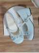 Little Fleur Series Sweet Lolita Cute Round Toe Japanese Daily Comfortable Mid Heel Mary Jane Shoes