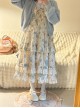 Little Fleur Series Sweet Lolita Cute Round Toe Japanese Daily Comfortable Mid Heel Mary Jane Shoes